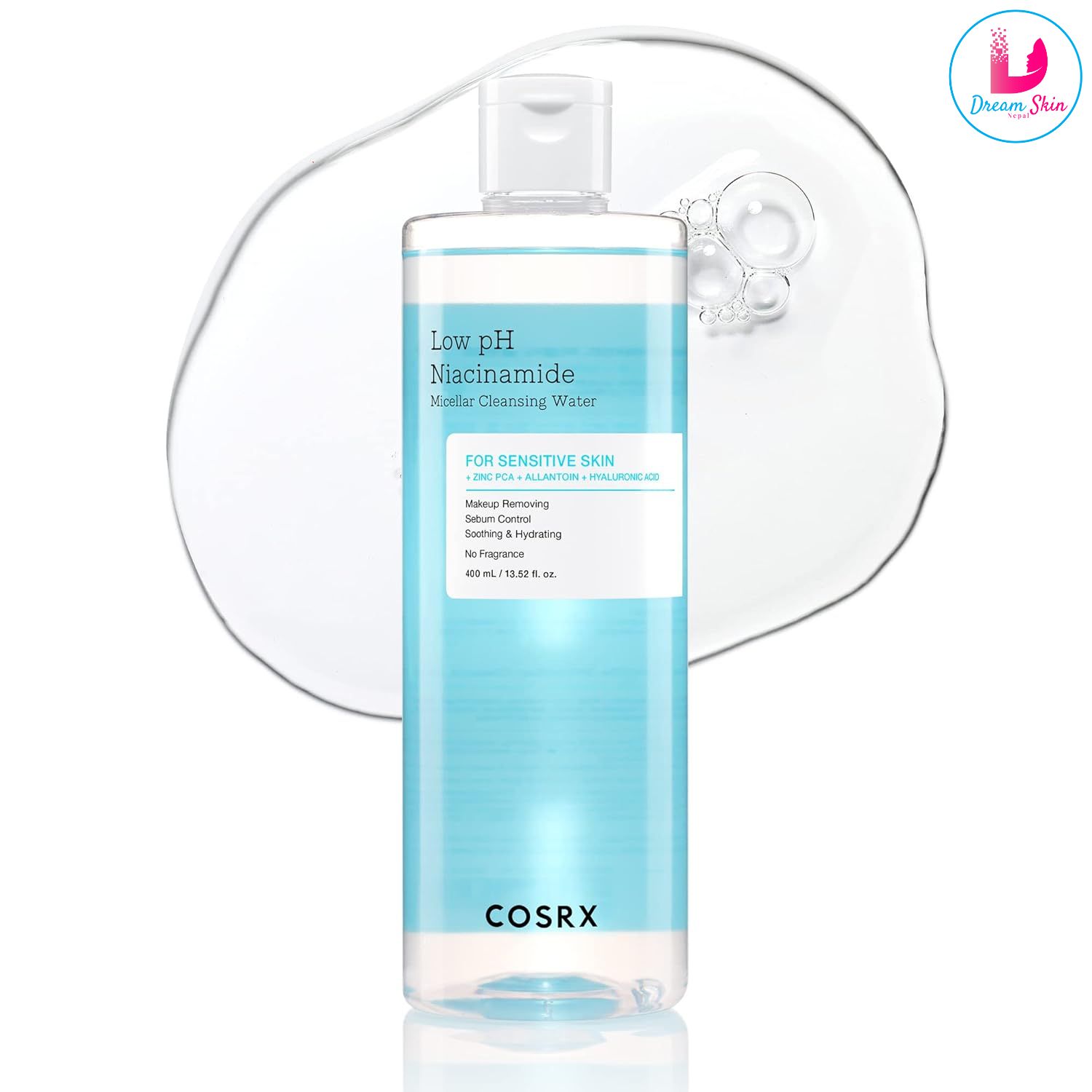 COSRX Low pH Niacinamide Micellar Cleansing Water (400ml)